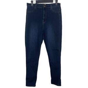 Fashion Nova Womens Jeans Size 13 Dark Wash Super High Rise Skinny Jeggings